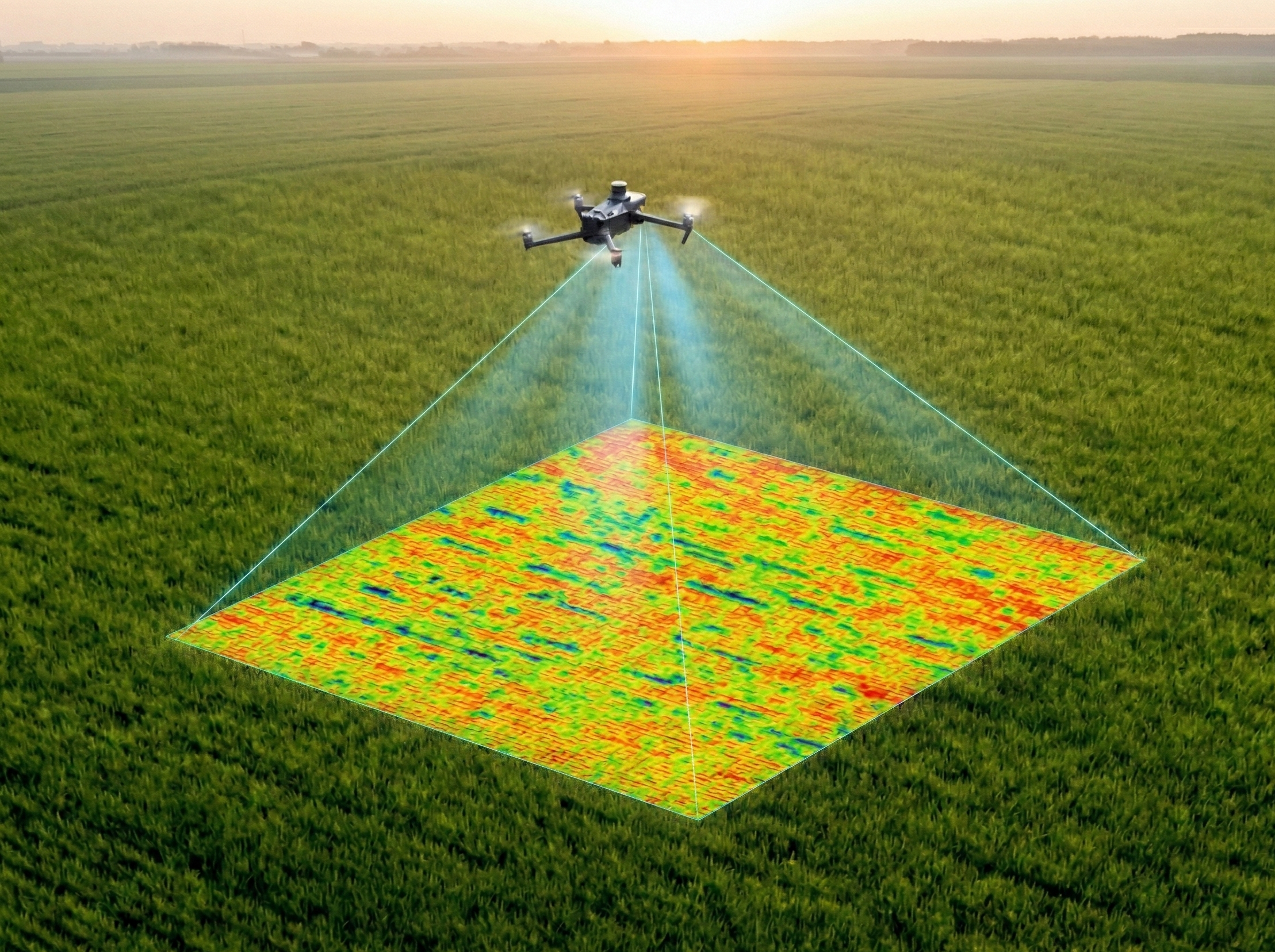 Drohnenanalyse auf dem Feld